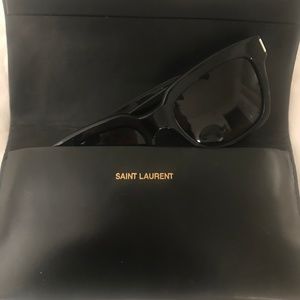 YSL Yves Saint Laurent Black Strong Sunglasses